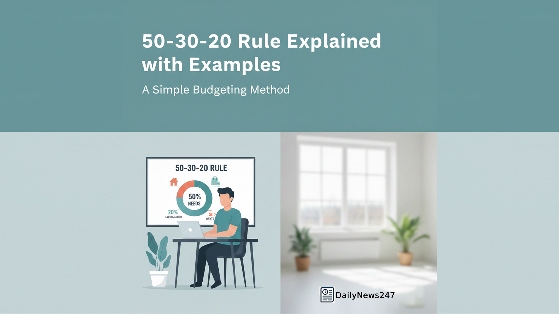 50-30-20 Rule Explained with Examples: A Simple Budgeting Method